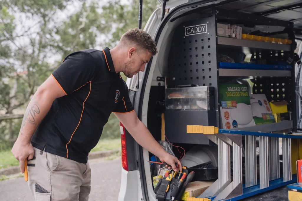 Licensed Zetland electrician working on a residential job